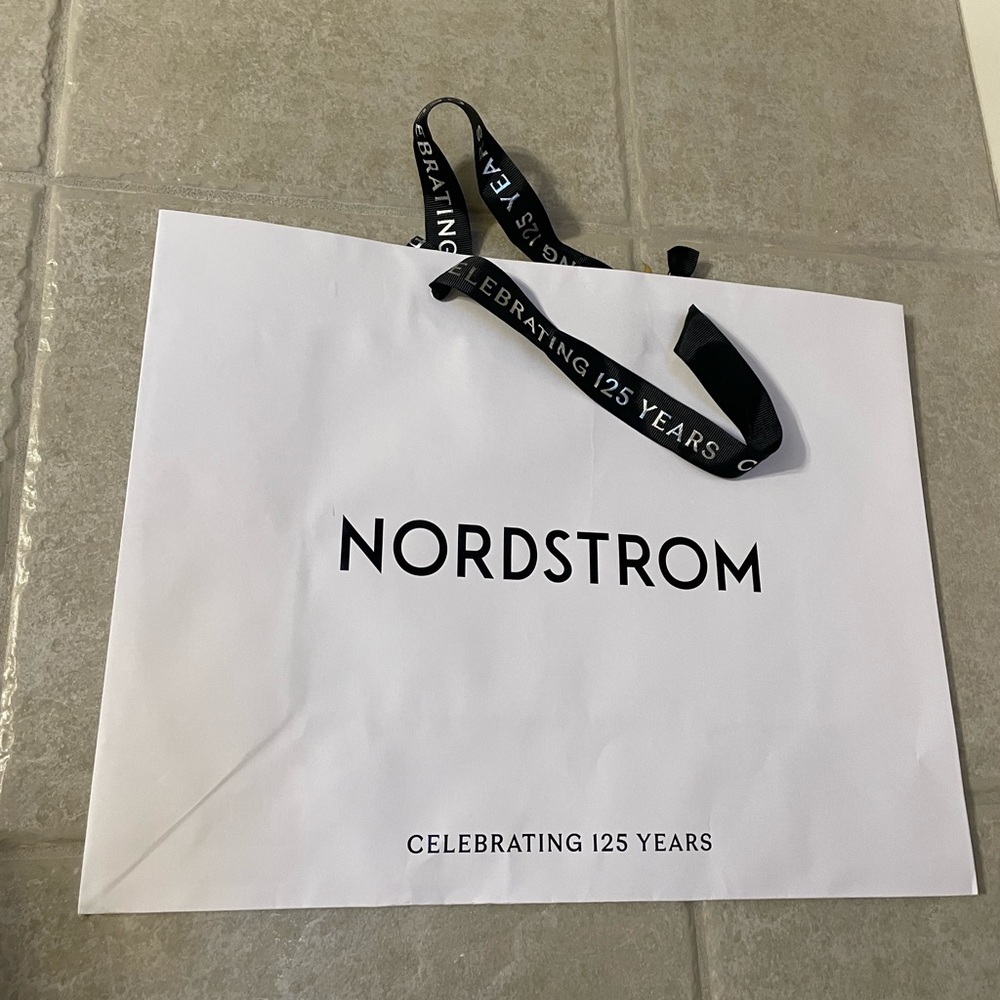 Nordstrom Shopping Bag with Black Handles